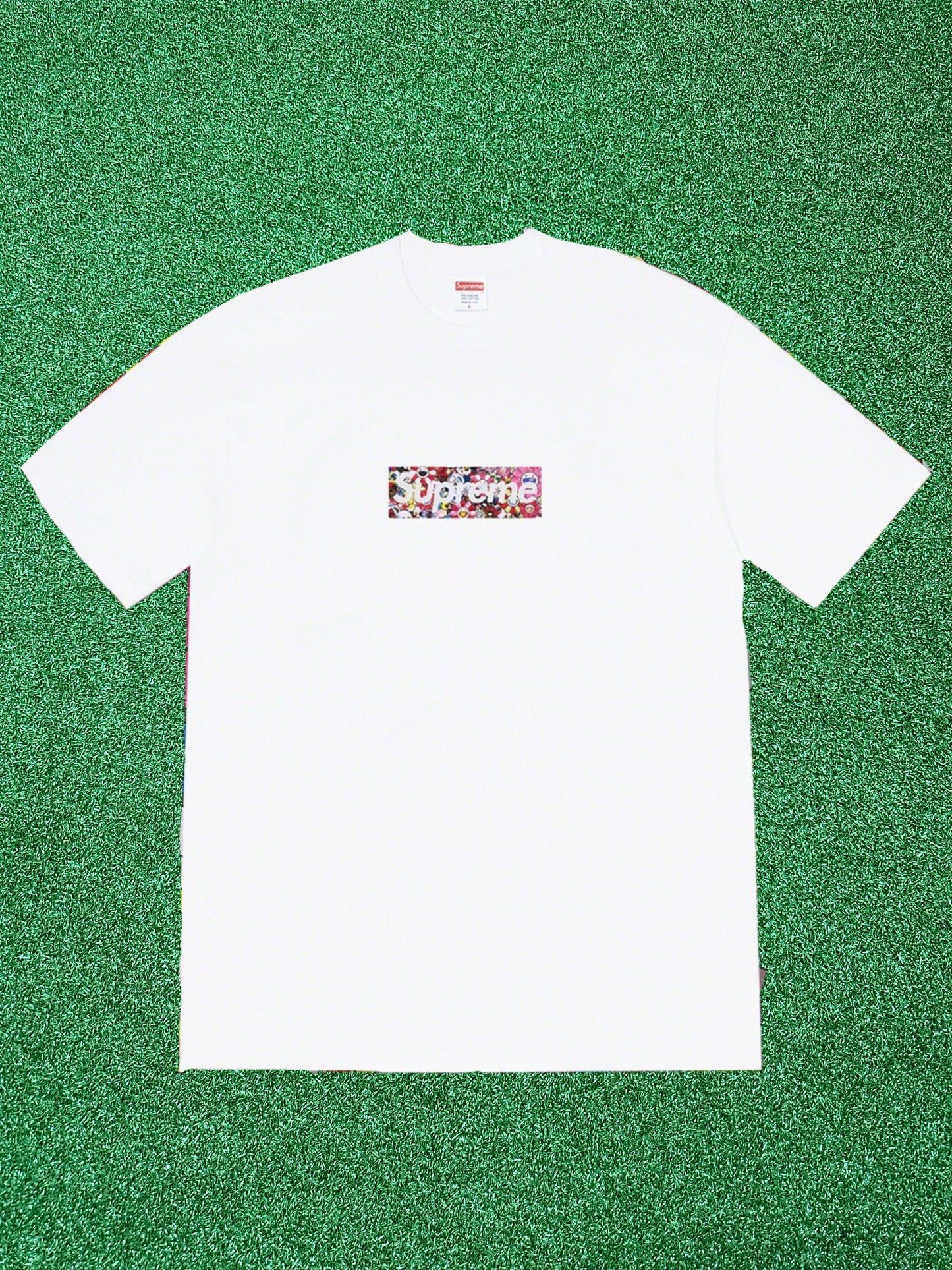 Supreme Takashi Murakami COVID-19 Relief Box Logo Tee White