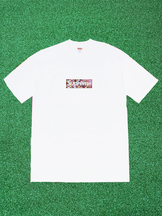 Supreme Takashi Murakami COVID-19 Relief Box Logo Tee White