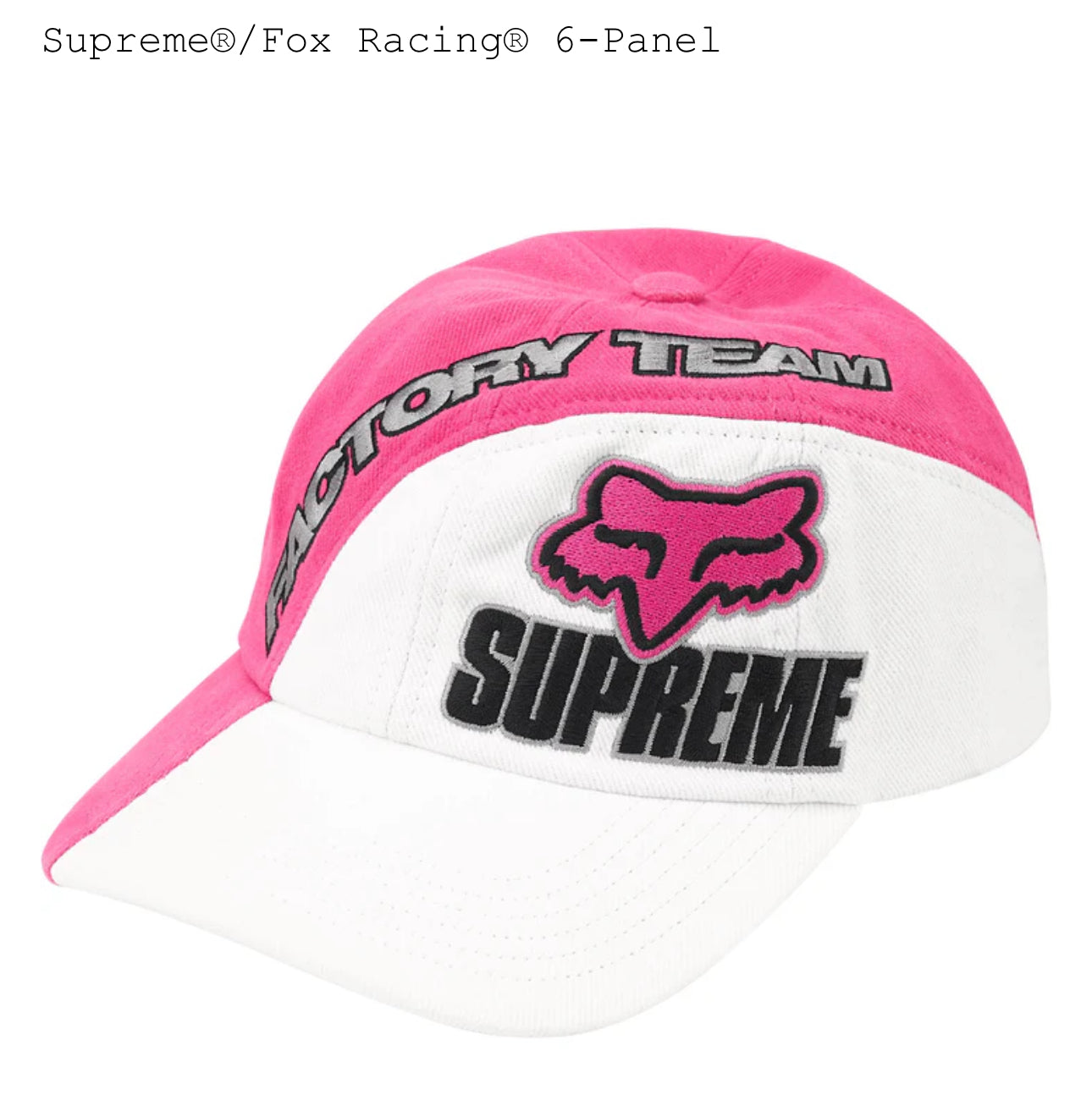 Supreme Fox Racing 6 Panel Hat