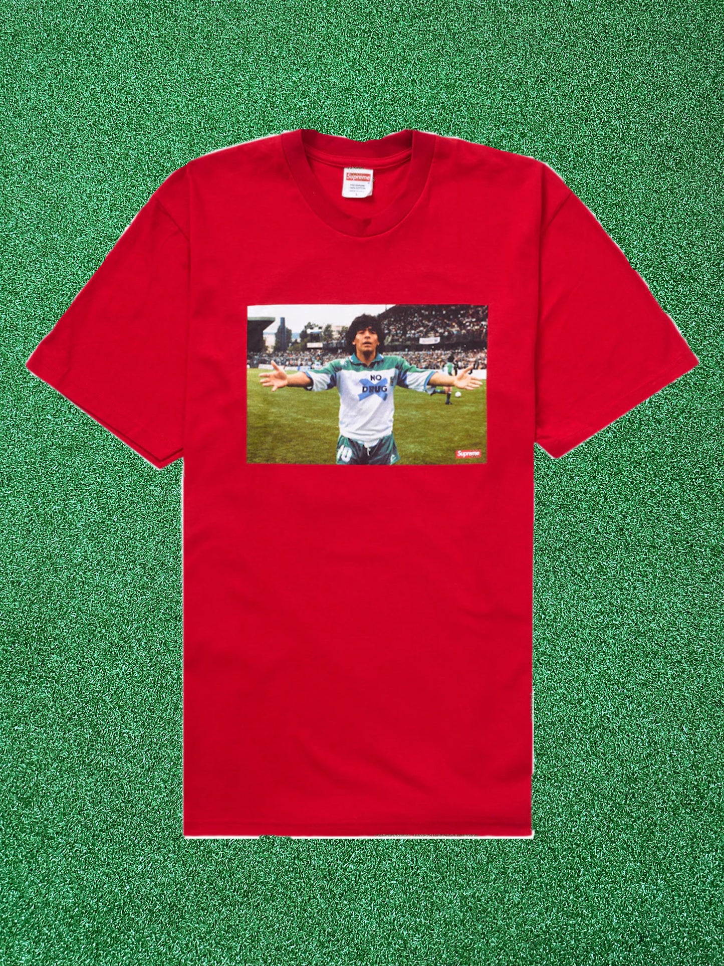 Supreme Maradona Tee Red