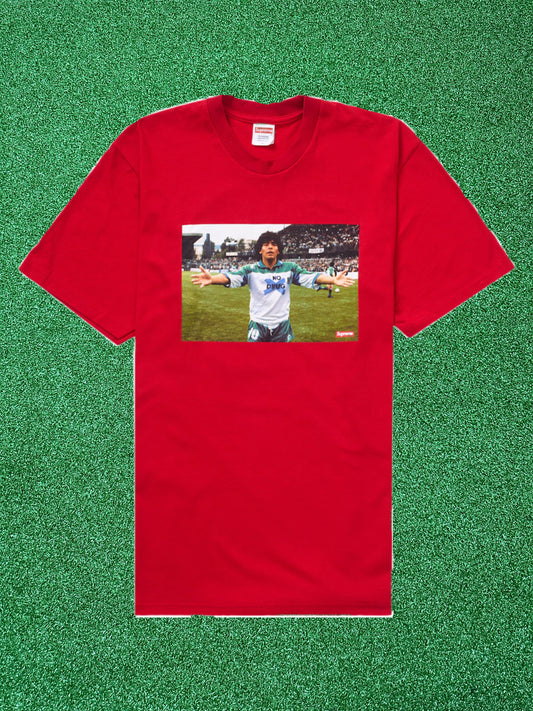 Supreme Maradona Tee Red