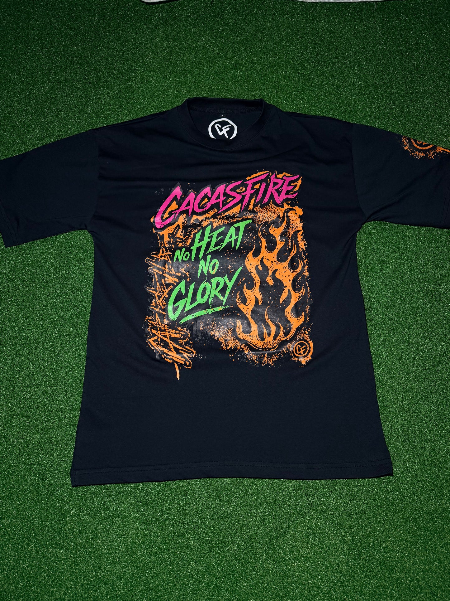 Cacasfire No Heat No Glory Tee - Black