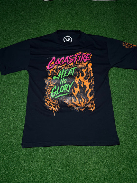 Cacasfire No Heat No Glory Tee - Black