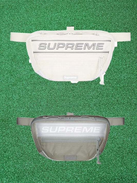 Supreme Logo Waist Bag White