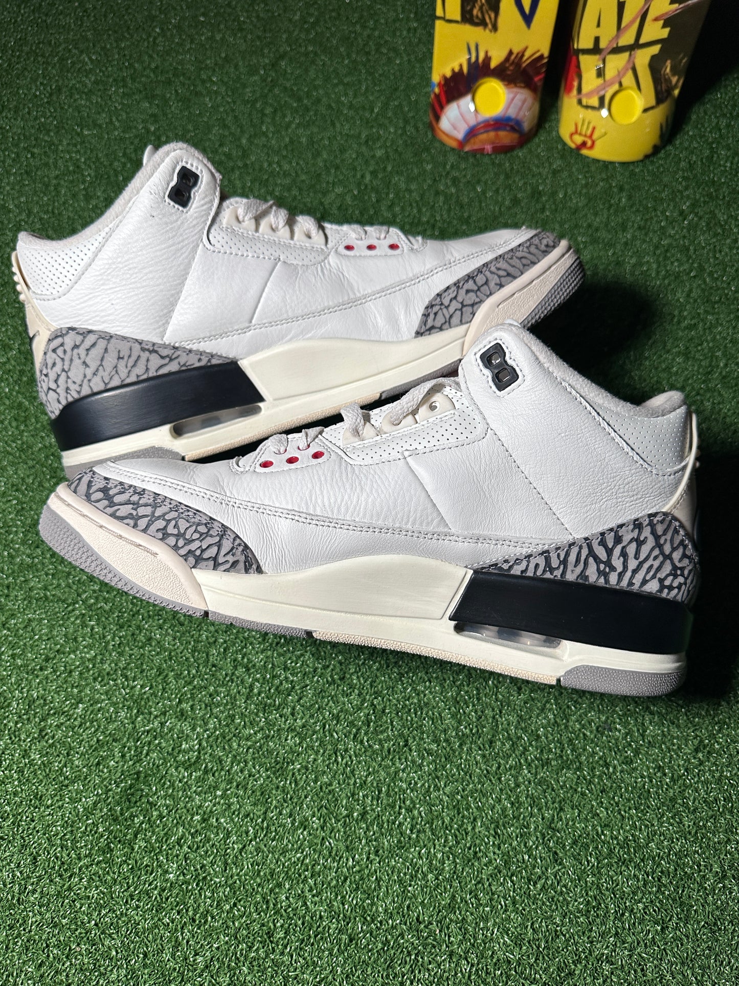 Jordan 3 Retro “White Cement Reimagined” Used No Box