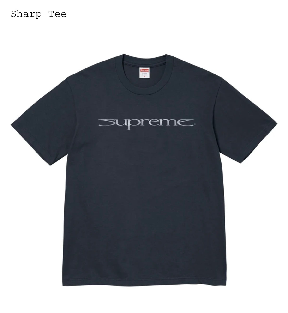 Supreme Sharp Navy Tee FW26