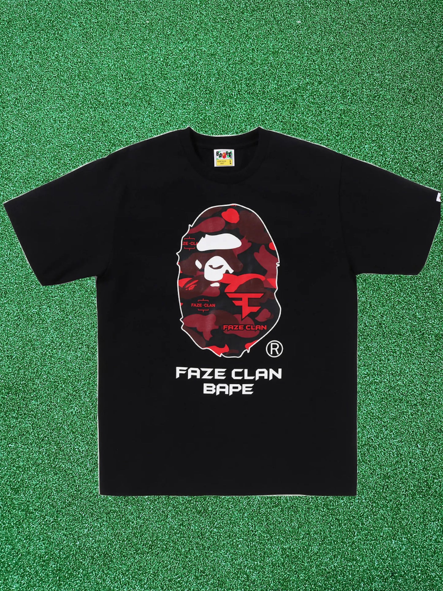 Camiseta negra BAPE x Faze Clan