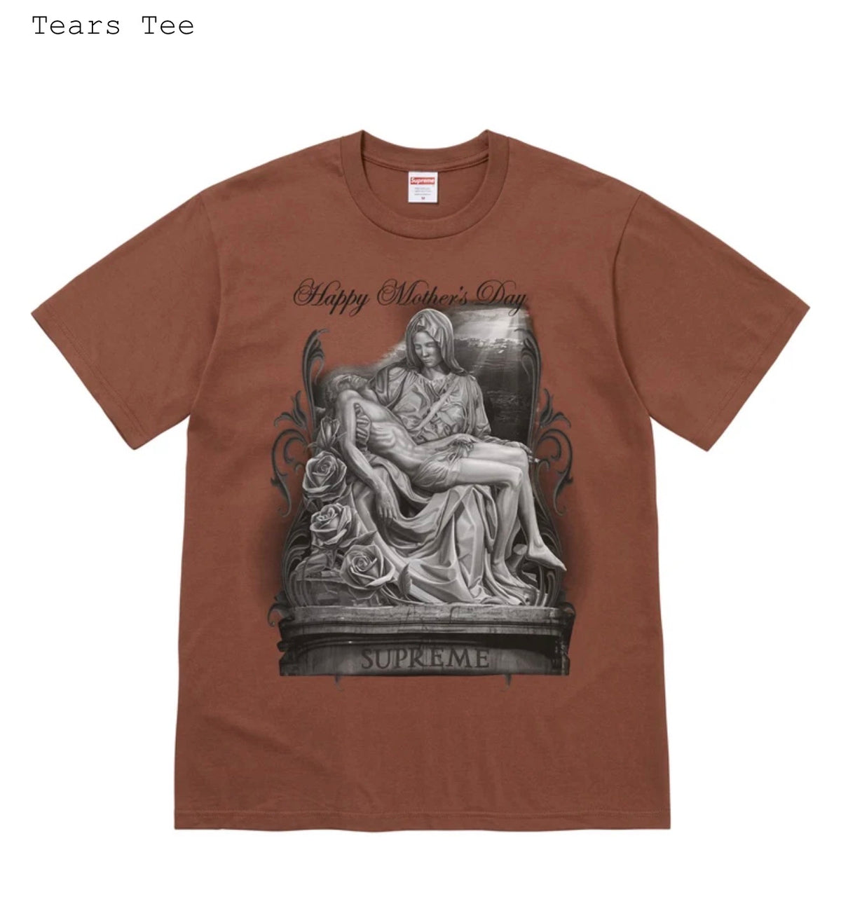 Supreme Tears Brown Tee FW26