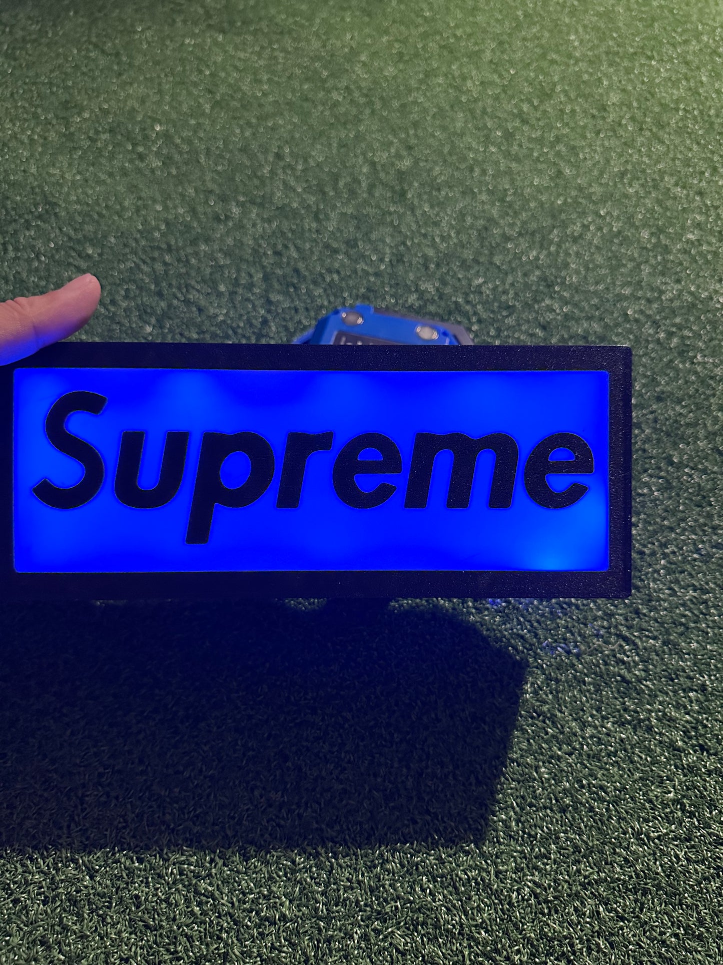 Custom 3D Print Light Box - Supreme Box Logo