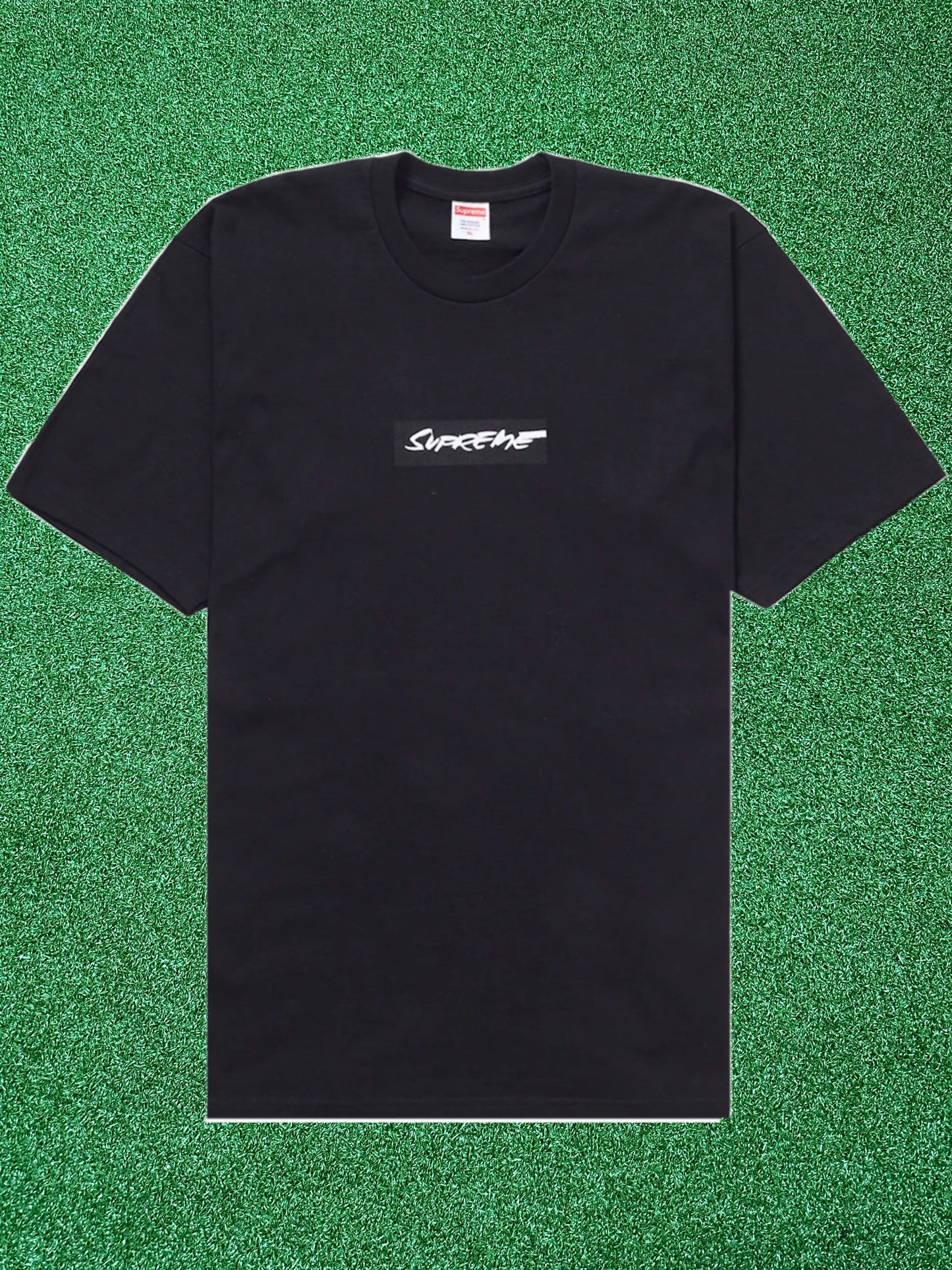 Camiseta negra con el logotipo de Supreme Futura Box