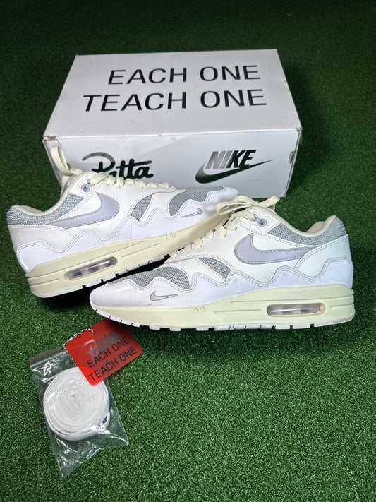 Nike Air Max 1 Patta Waves White USED