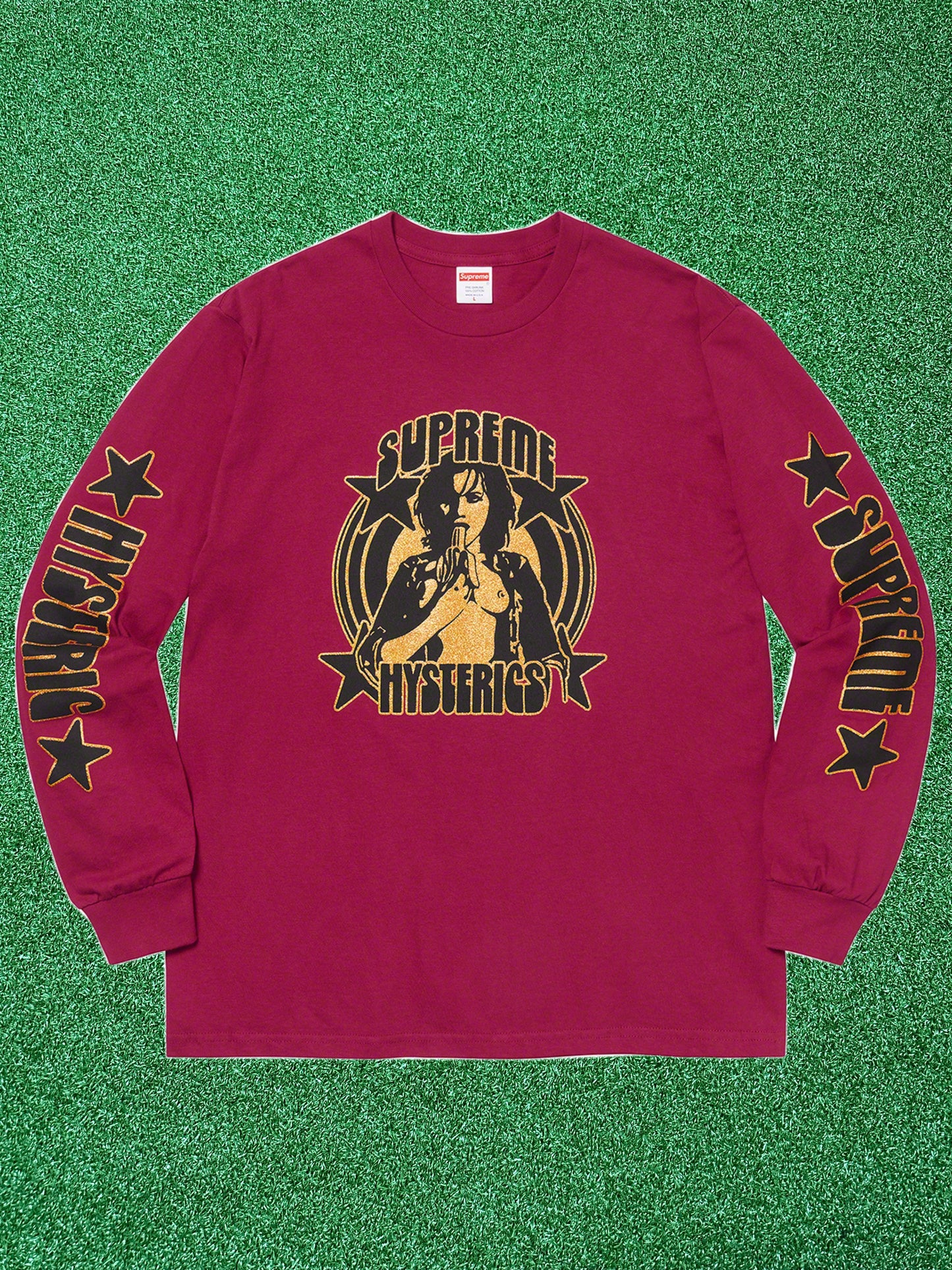 Supreme HYSTERIC GLAMOUR L/S Tee Dark Magenta