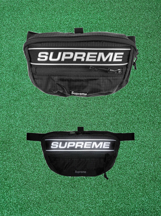 Supreme Logo Waist Bag Black