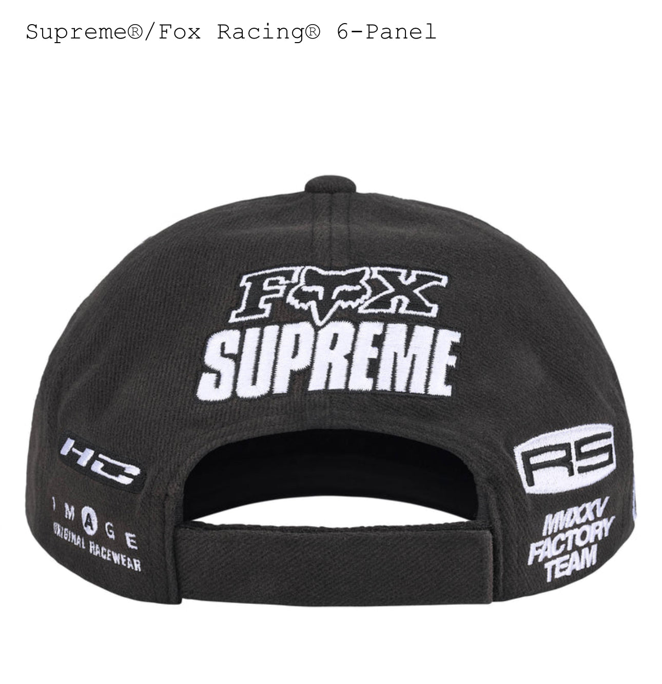 Supreme Fox Racing 6 Panel Hat