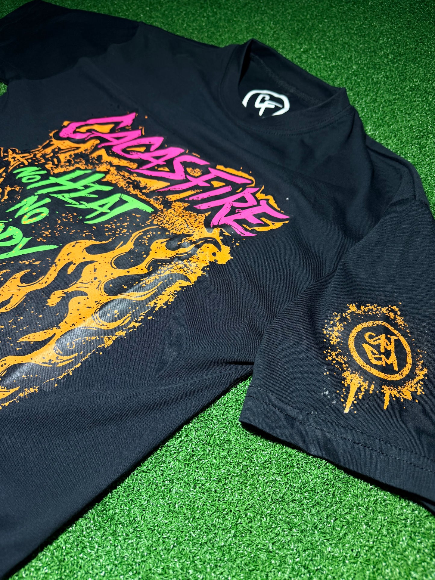 Cacasfire No Heat No Glory Tee - Black