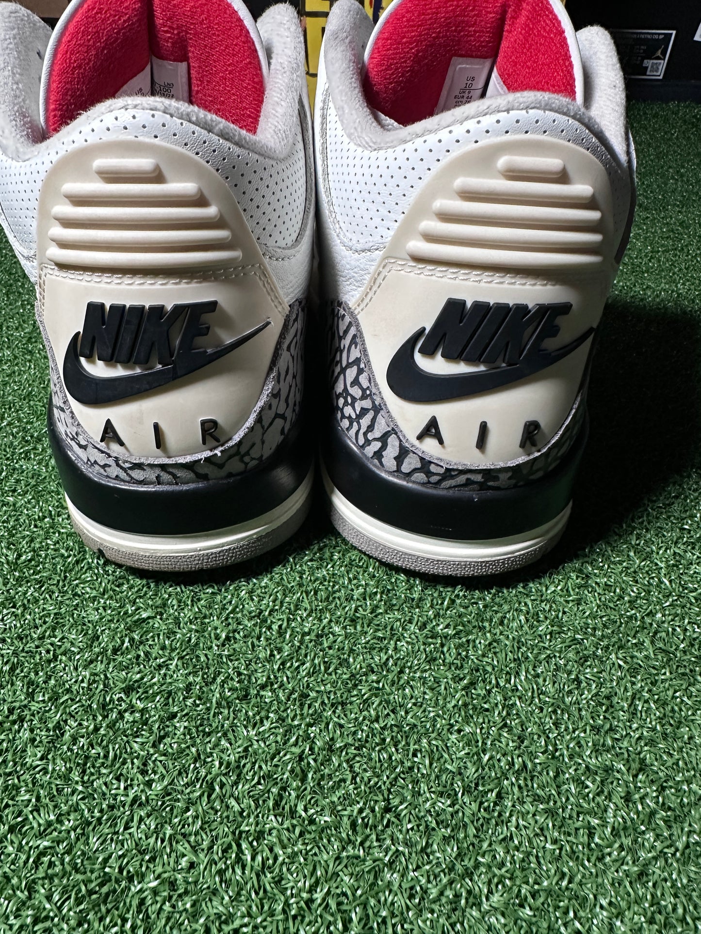 Jordan 3 Retro “White Cement Reimagined” Used No Box