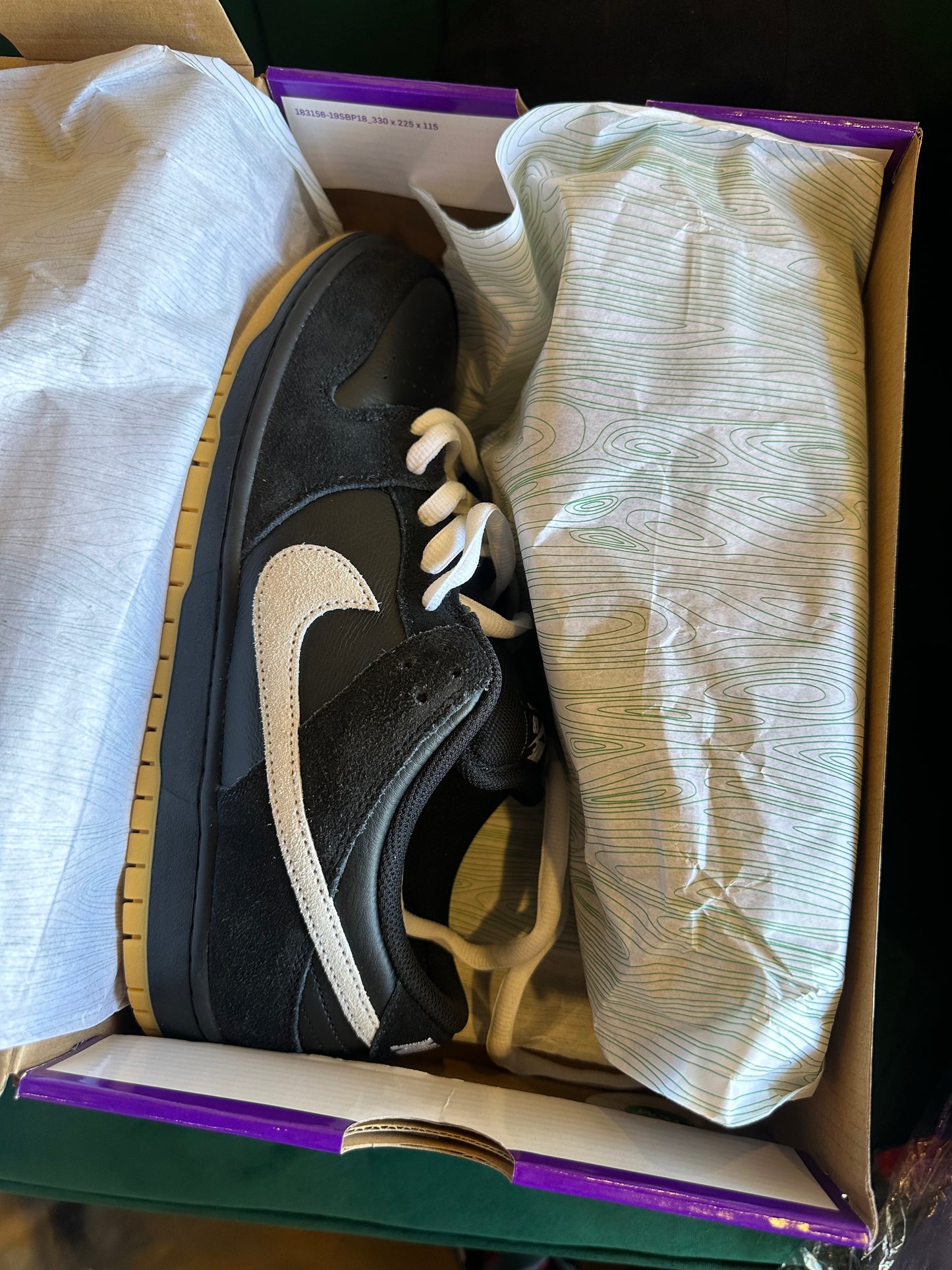 SB Dunk Low Black and White