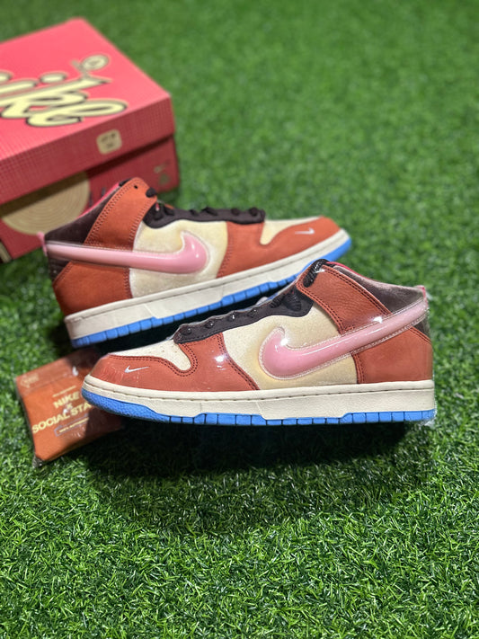 Estado social x Dunk Mid - Leche con chocolate