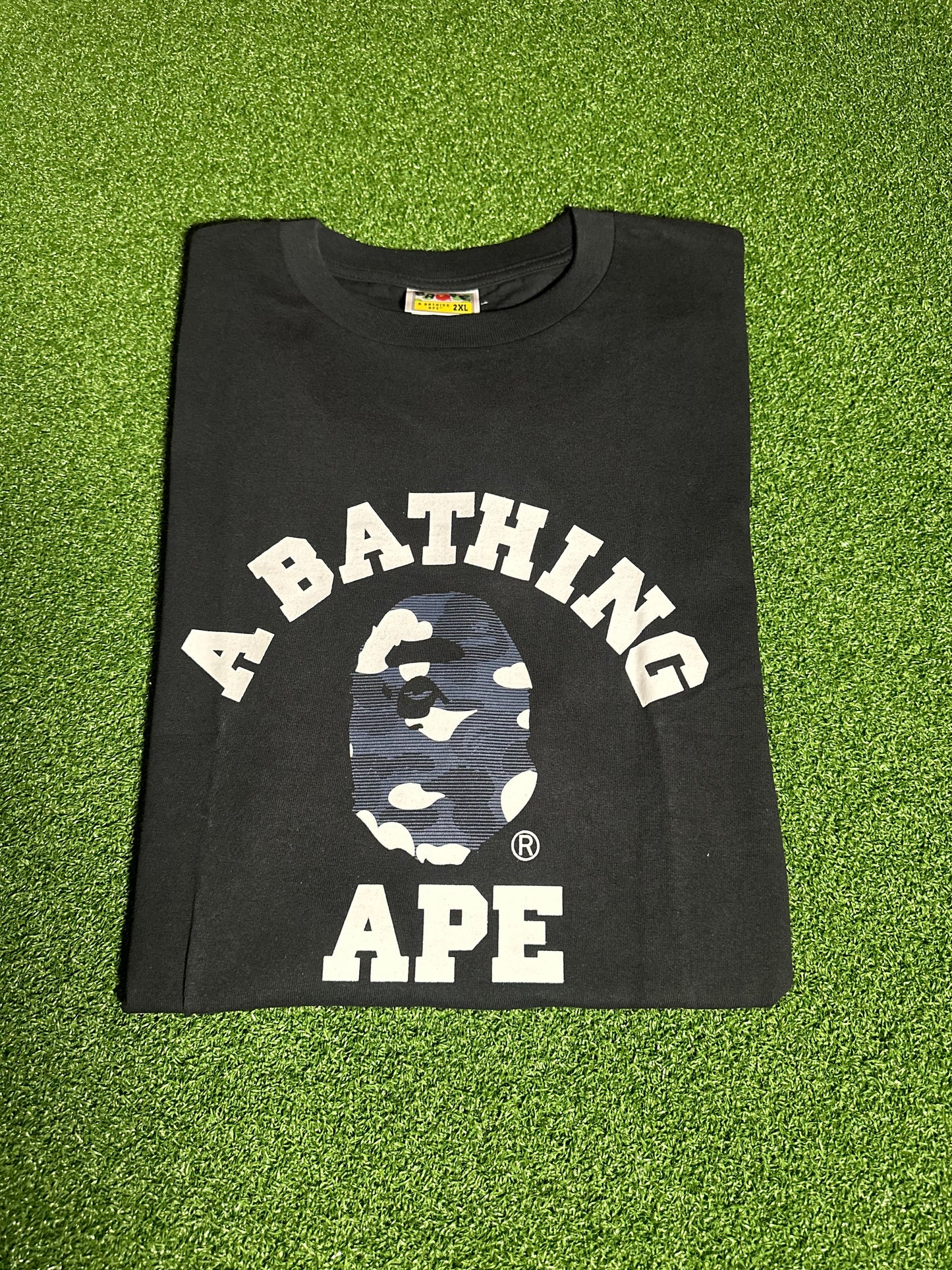 Bape College Tee Blue