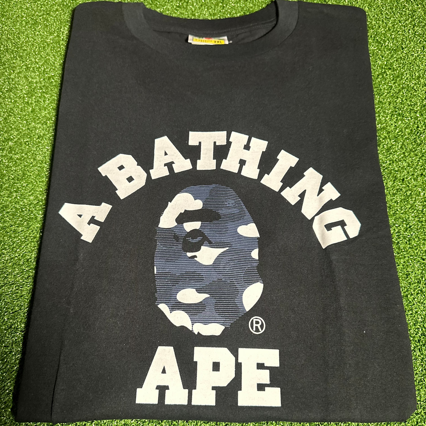 Bape College Tee Blue