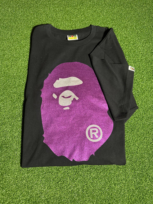 Bape Big Head Glitter Tee