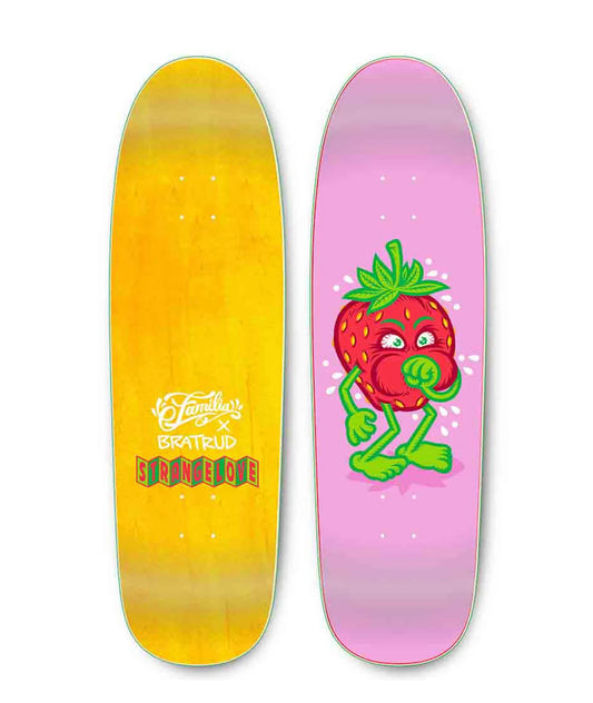 StrangeLove Strawberry Cough Skateboard Deck Magenta