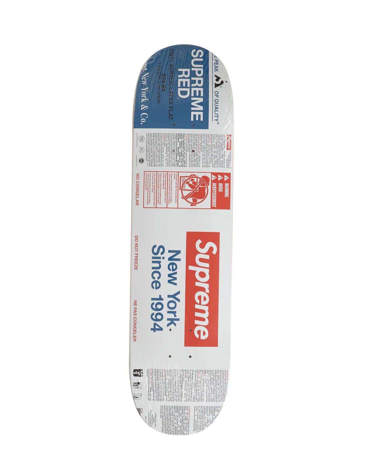 Tabla de skate Supreme Paint blanca