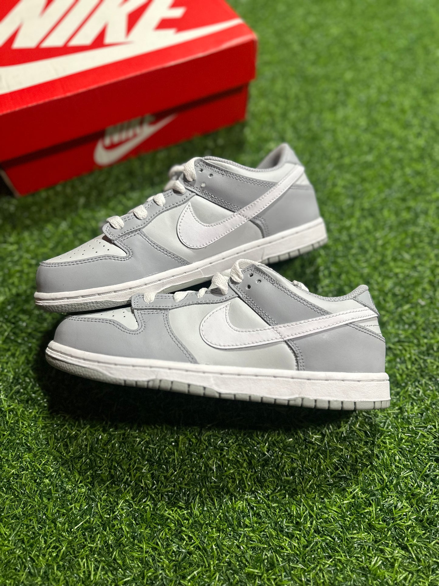 Nike Dunk Low gris bicolor (preescolar)