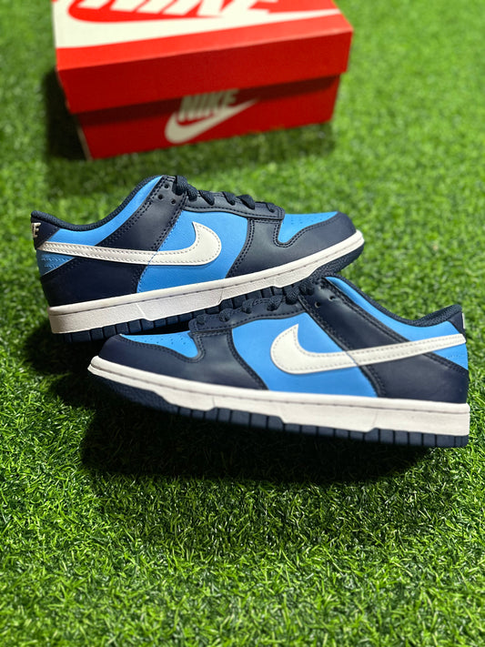 Nike Dunk Low - Azul universitario y blanco (primaria)