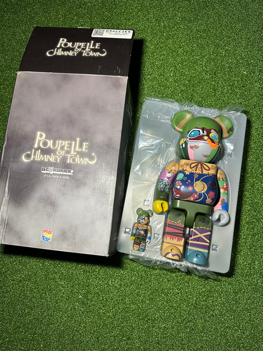 Bearbrick Poupelle Of Chimney Town 100% & 400% Set