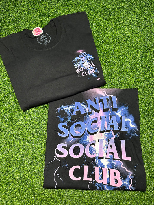 Anti Social Social Club Bolt From The Blue Tee - Black