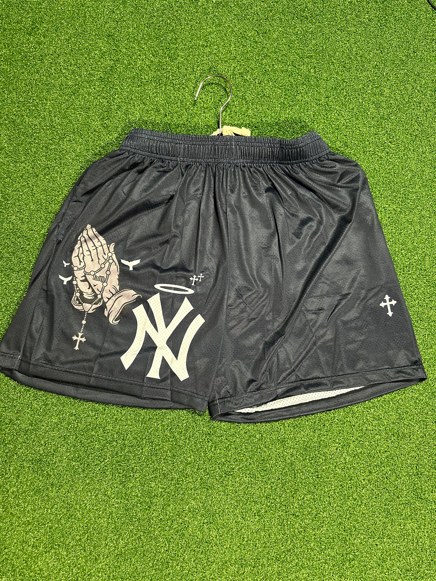 Pantalones cortos de béisbol personalizados - Navy Yankee