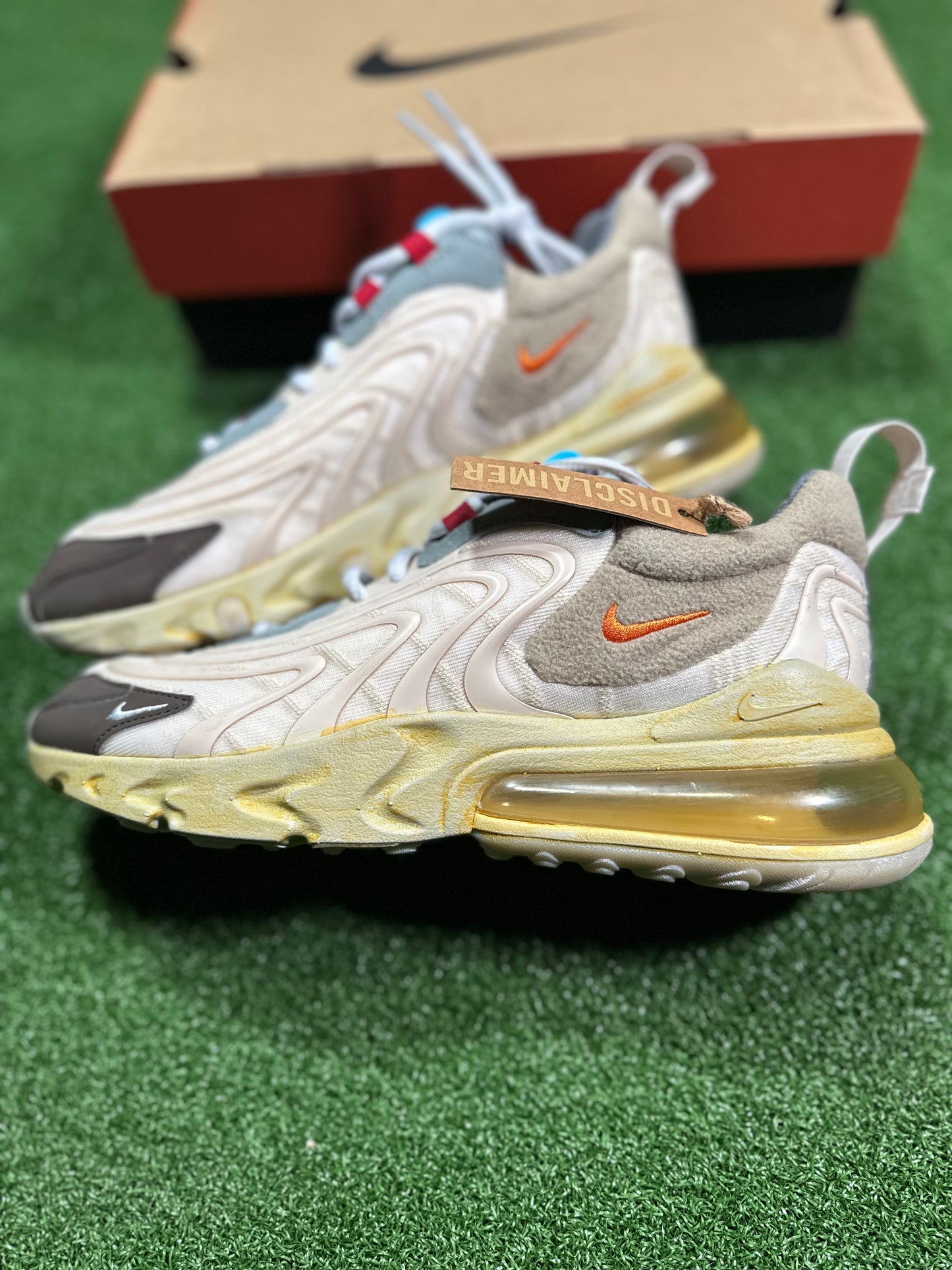 Nike Air Max 270 React ENG Travis Scott Cactus Trails PROBADO