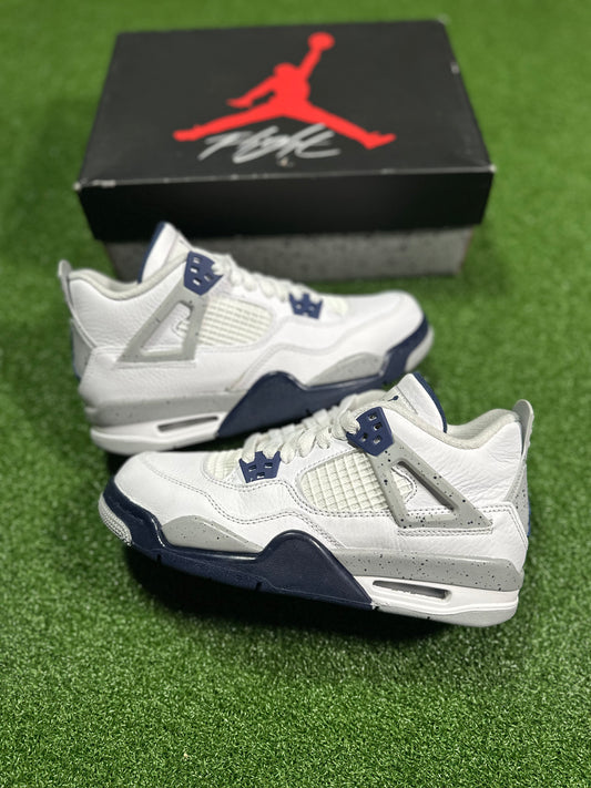 Jordan 4 Retro Midnight Navy (Escuela primaria) USADO