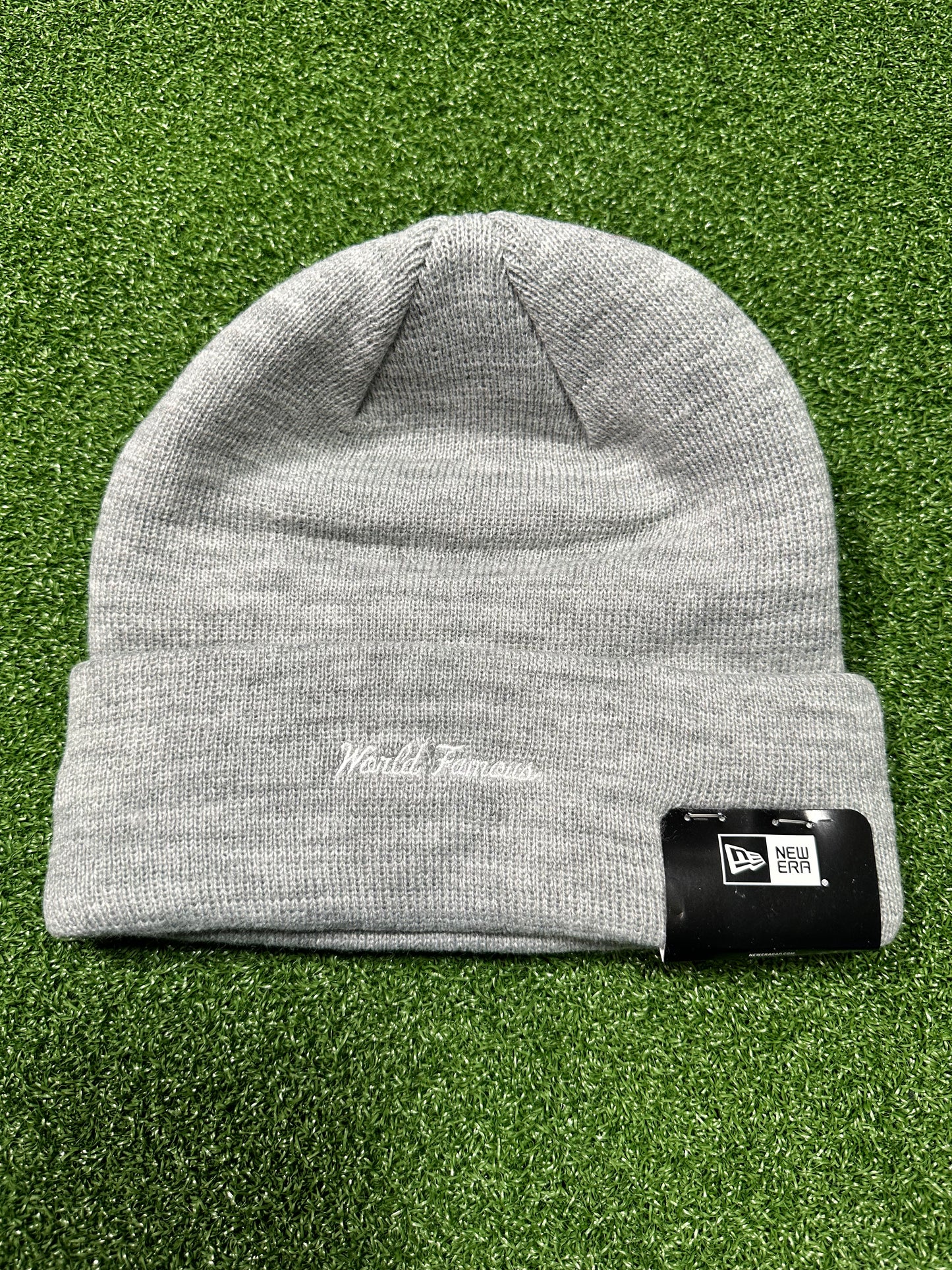 Gorro con logo en forma de caja de Supreme New Era (otoño/invierno 2023) en gris jaspeado