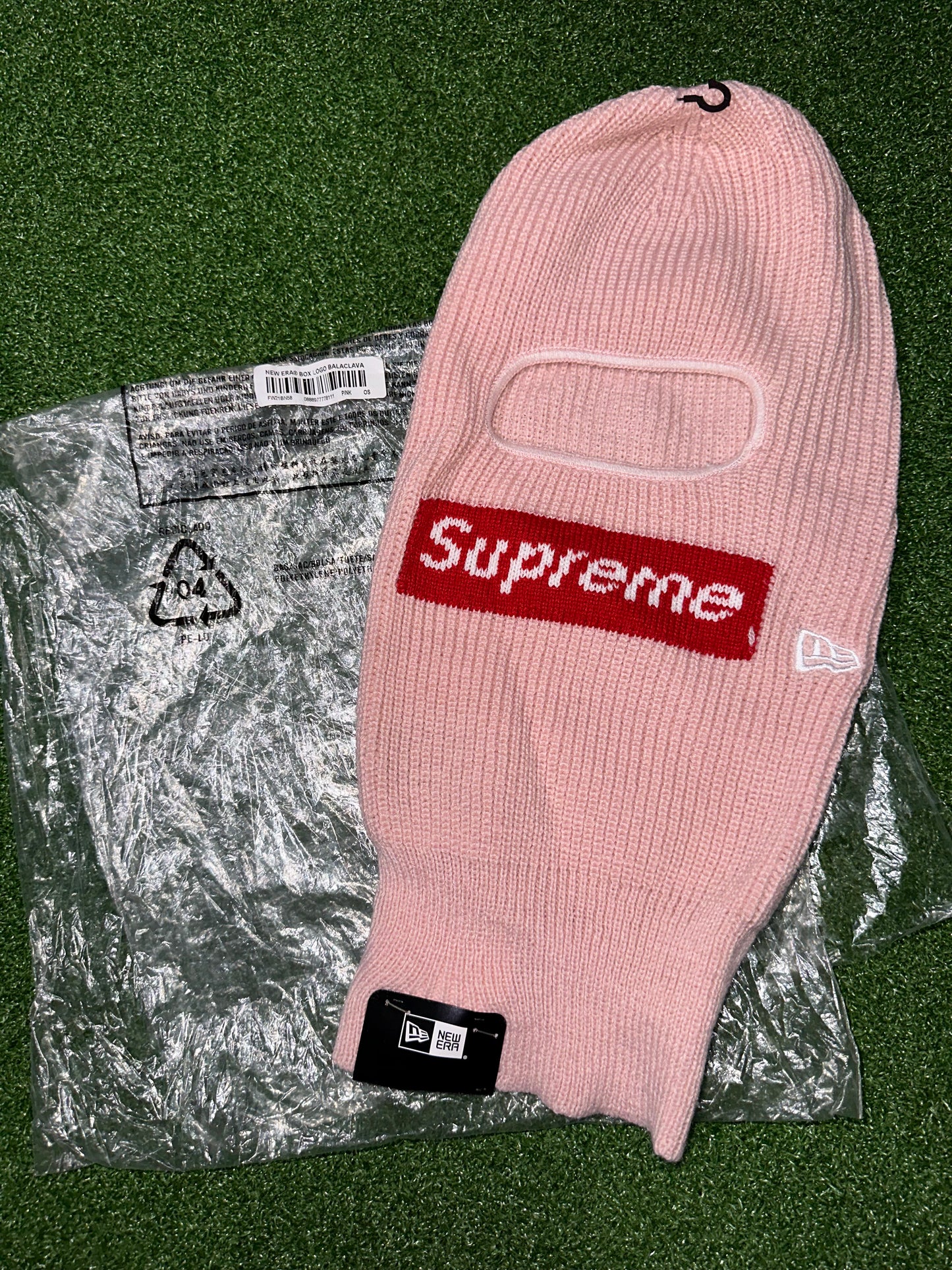 Supreme New Era Box Logo Balaclava Pink