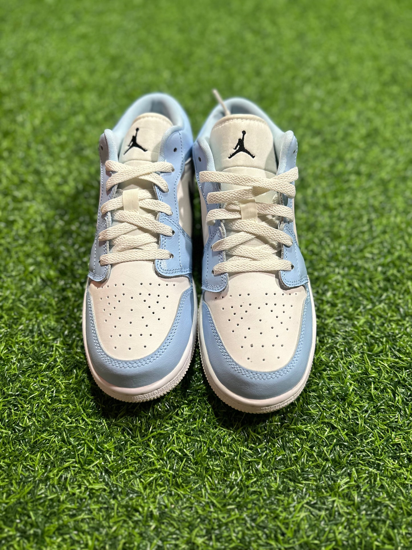 Jordan 1 Low Ice Blue Black (Escuela primaria)