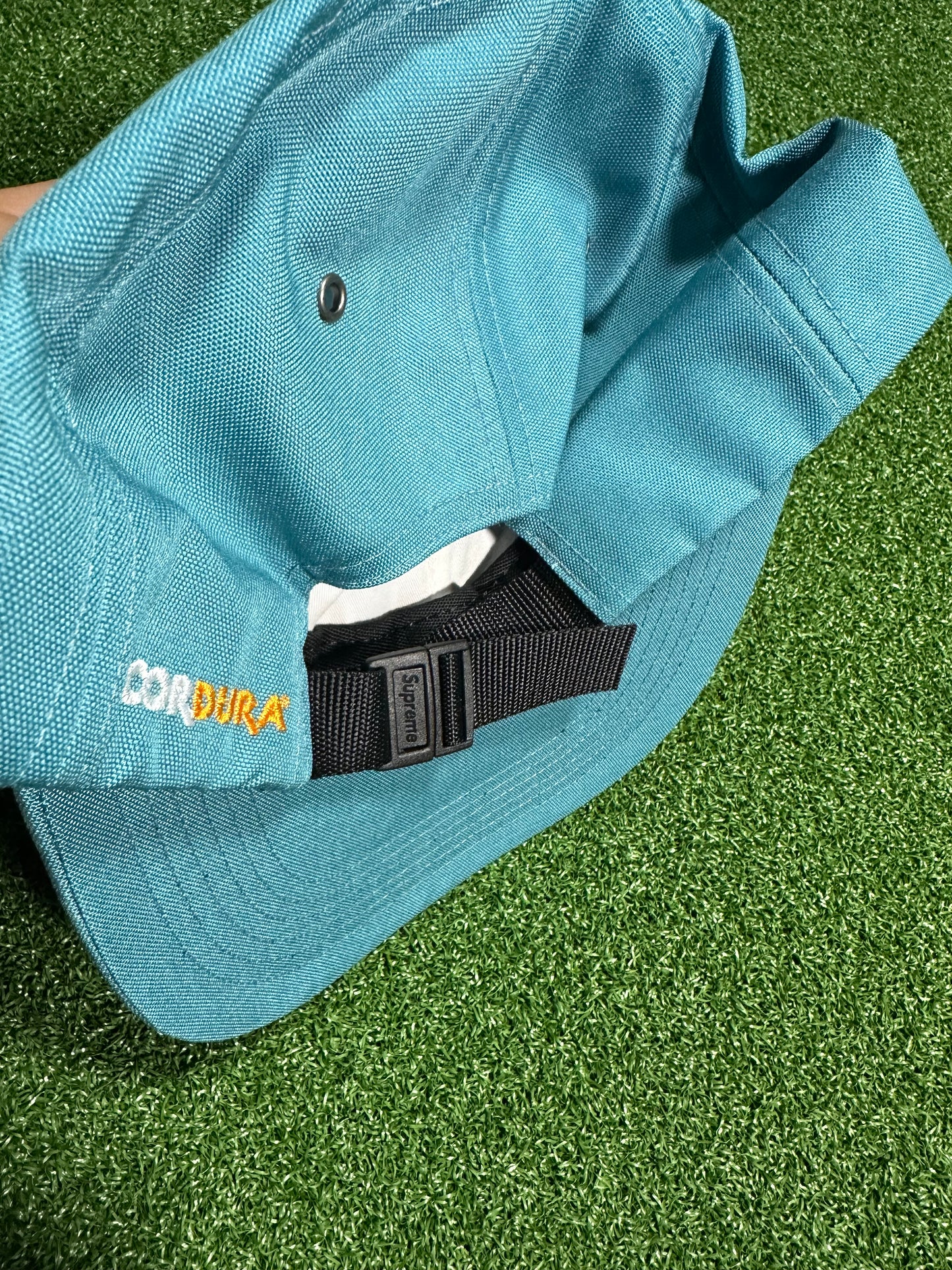 Supreme Cordura Teflon Label 6-Panel Teal