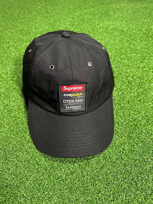 Supreme Cordura Teflon Label 6-Panel Black