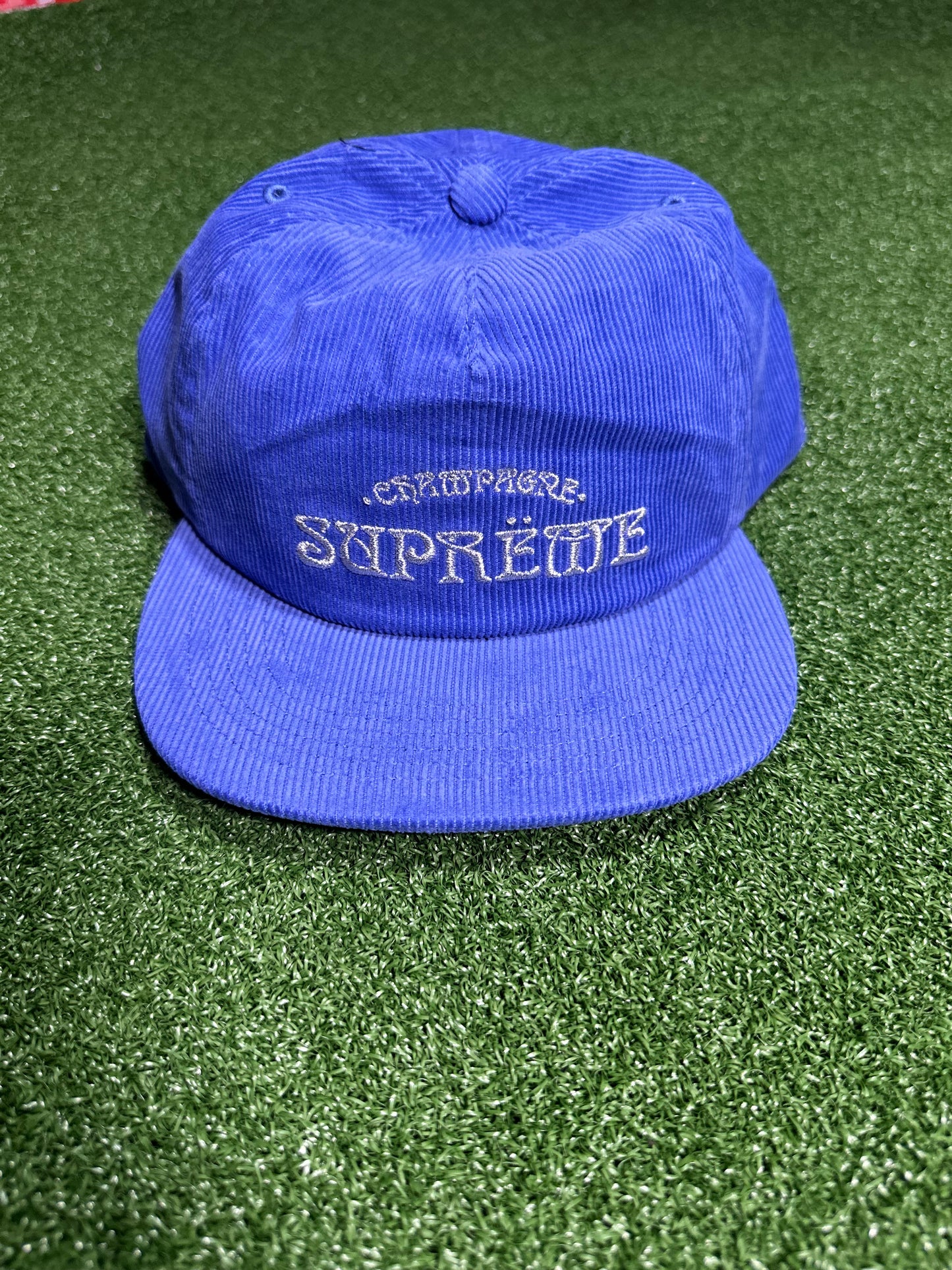 Supreme Champagne Corduroy 5-Panel Blue