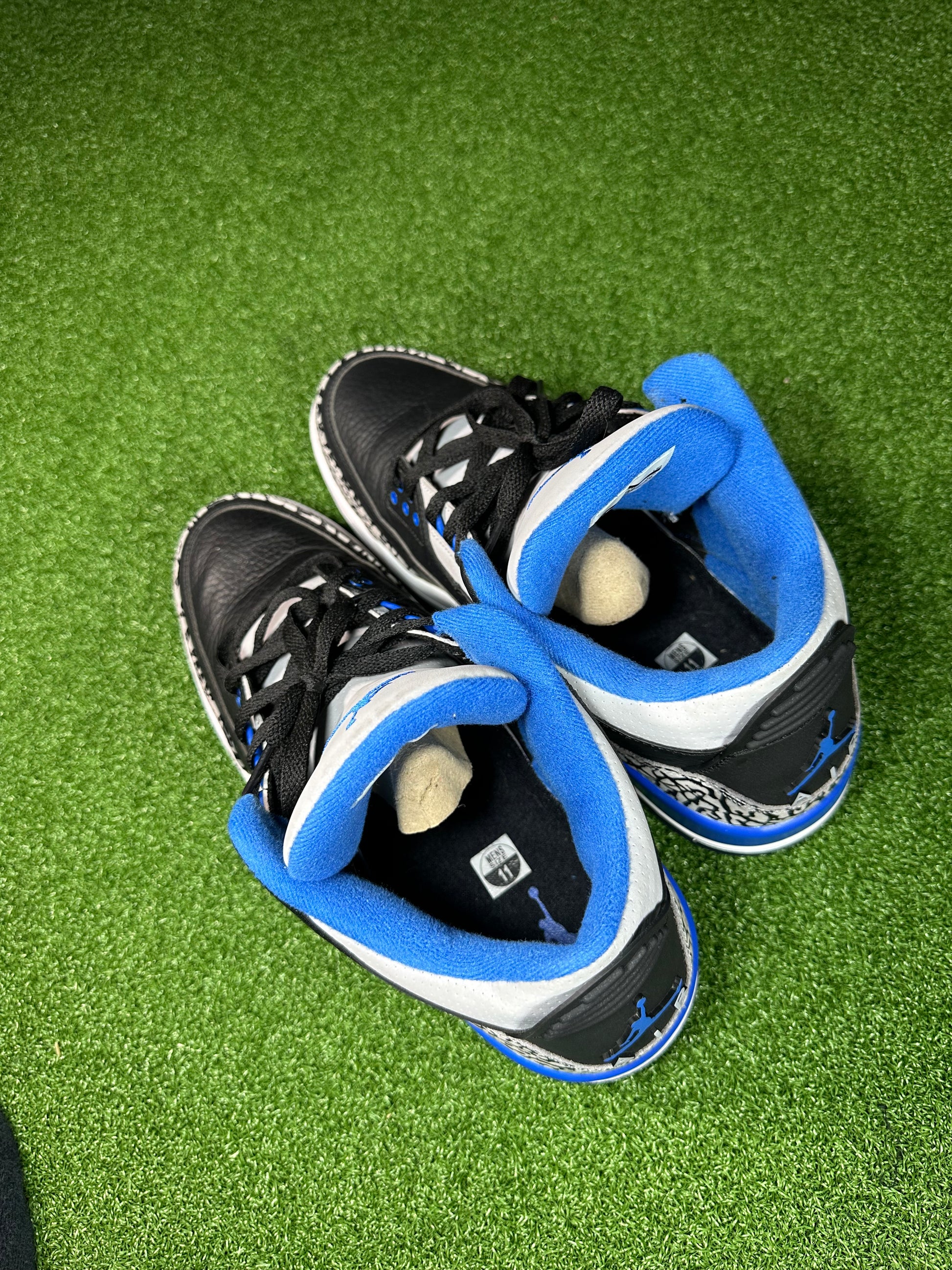 Jordan 3 Retro Sport Blue Top View