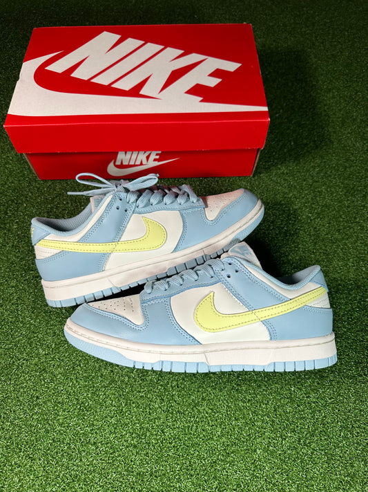 Nike Dunk Low Ocean Bliss Citron Tint Women Side View
