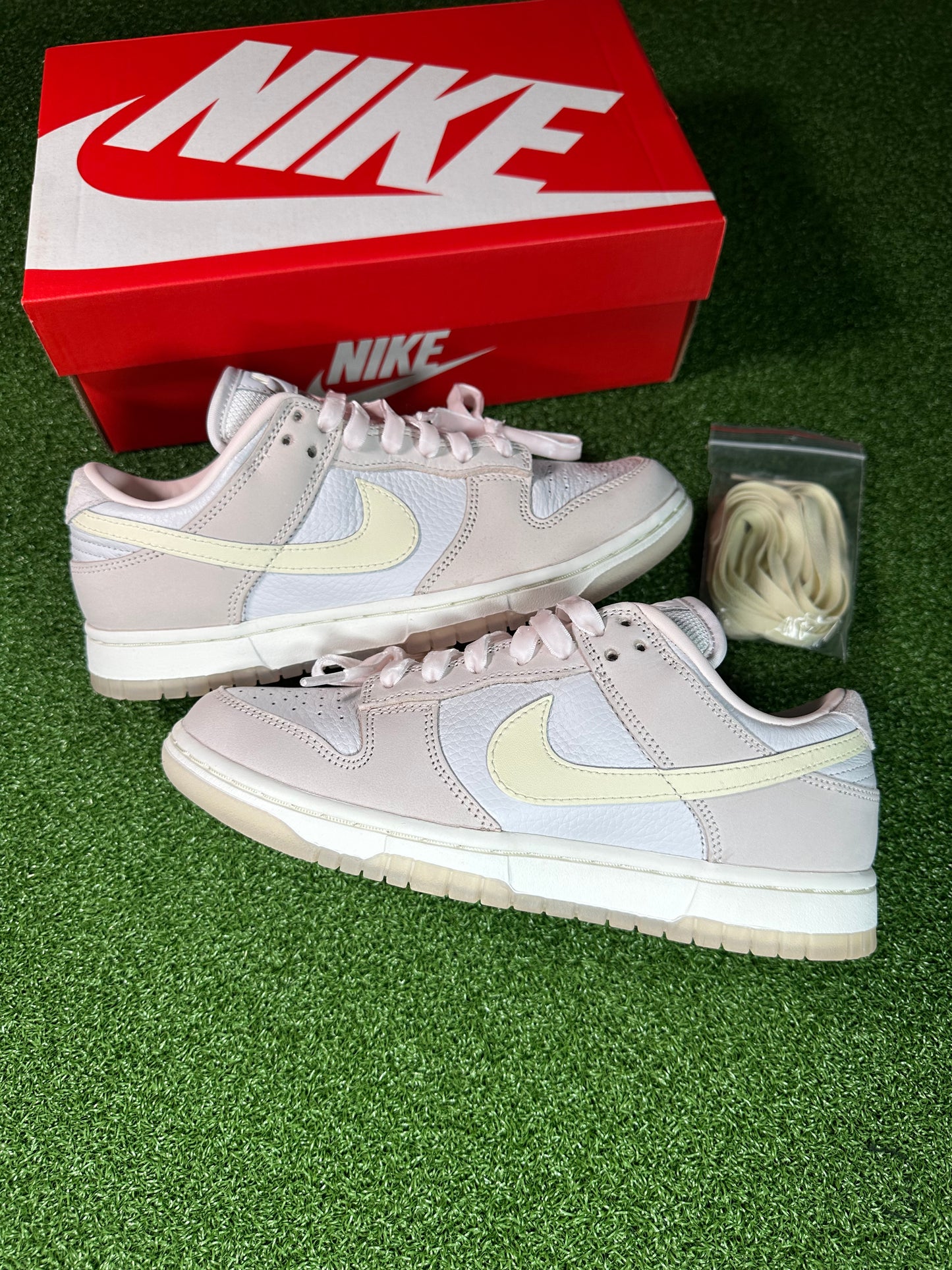 Nike Dunk Low Premium Light Soft Pink Womens Side View