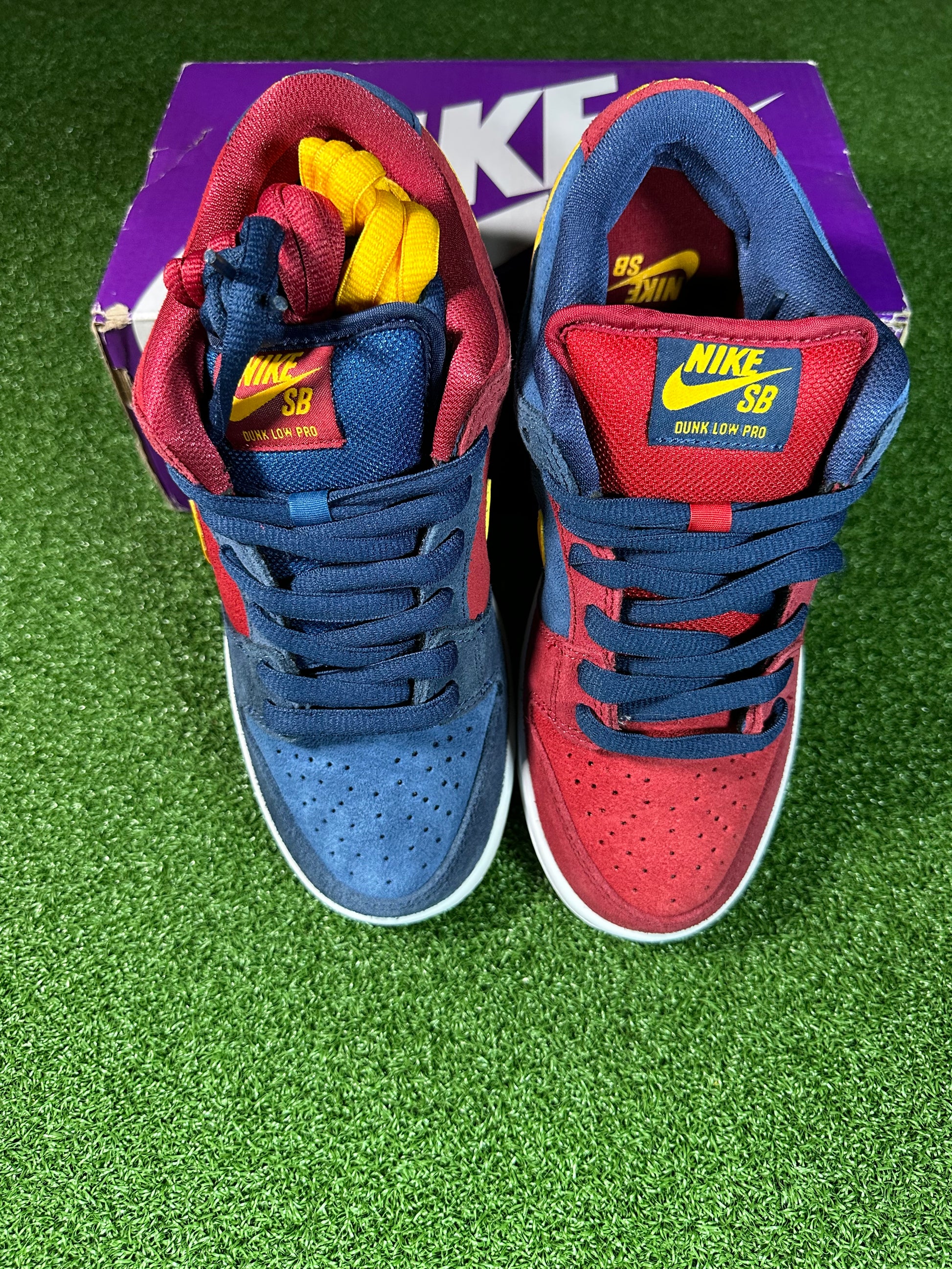 Nike SB Dunk Barcelona Suede Detail