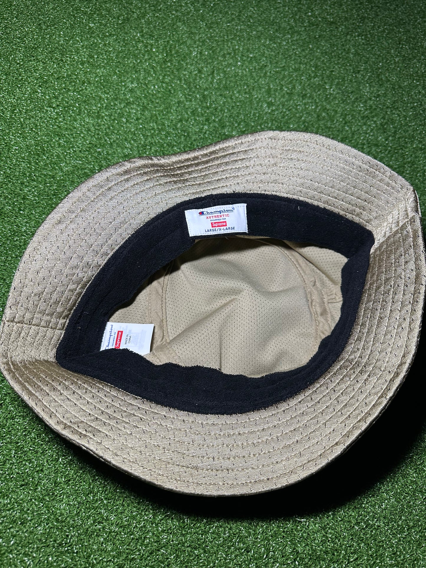 Supreme Tan Mesh Bucket Hat Streetwear