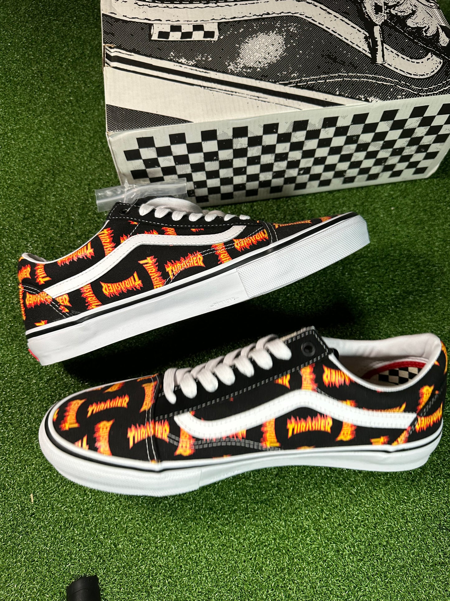 Vans Skate Shoe Flame Graphic Design