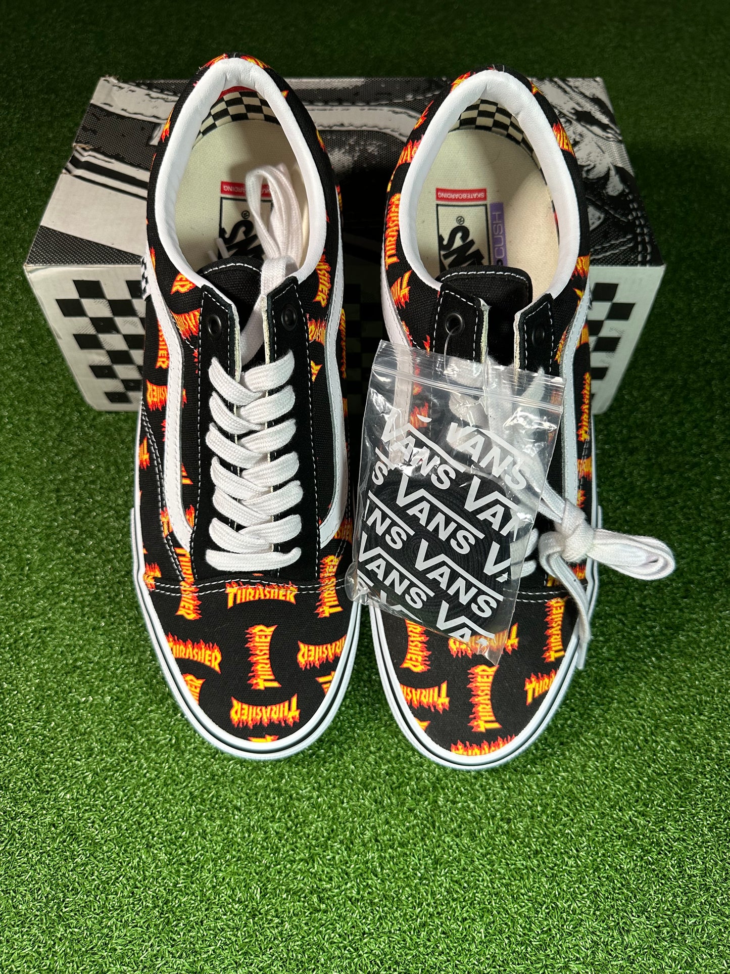 Vans Thrasher Flame Logo Canvas Detail