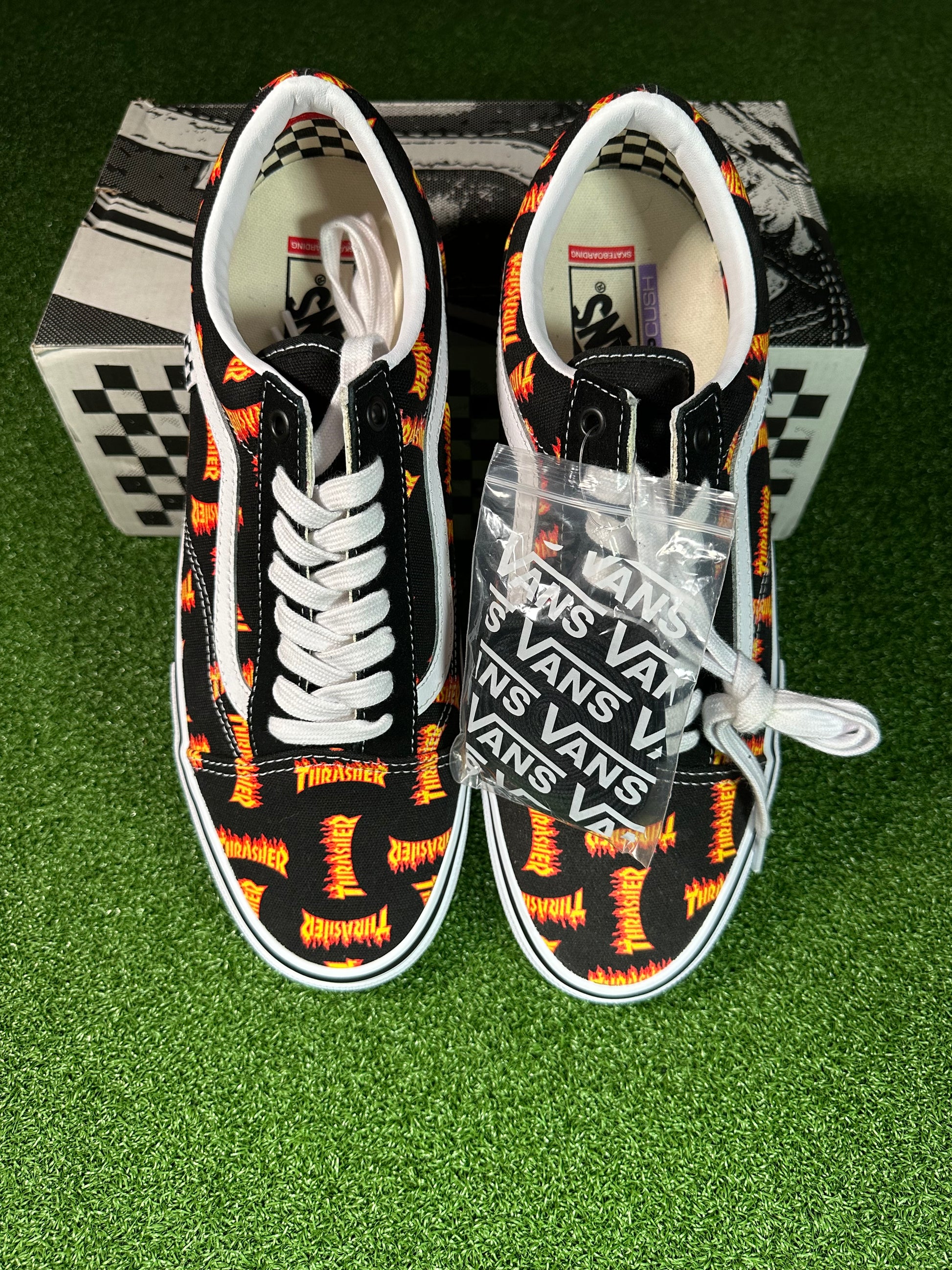 Vans Thrasher Flame Logo Canvas Detail